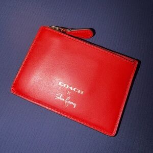 Coach x Selena Gomez Mini Skinny ID Case Leather